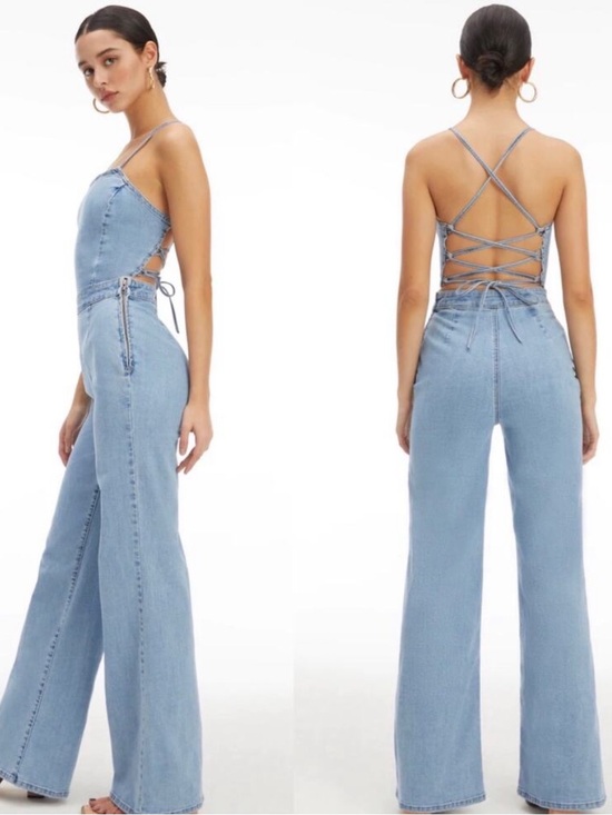 Good American Denim - Good American Vacay Palazzo Jumpsuit